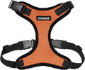 Voyager Step-in Pet Harness - All Weather Mesh, Adjustable Step in Harness for Cats and Dogs by Best Pet Supplies - Orange/Black Trim, XS