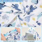 Glittme 2PACK Dog Pajamas Soft Dogs Clothes for Small Medium Dogs Elastic Cats Apparel Breathable Dog Pjs for Puppy