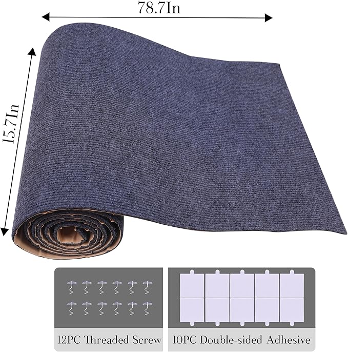 2 Pack Cat Scratch Furniture Protector Trimmable DIY Climbing Scratching for Indoor Couch Protector from Cat Claws, Walls and Tower Replacement (Grey, 15.7’‘ x 78.7'')