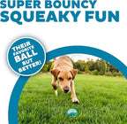 Outward Hound Squeaker Ballz – Squeaky Tennis Balls for Dogs Under 50 lbs, Interactive Dog Toy for Fetch & Training, Medium (2.5"), 6‑Pack