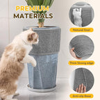 Cat Scratcher Mat 31.5" x 19.7" with Sticky Tapes, Sisal Cat Scratching Carpet for Indoor Cats, Horizontal Cat Scratcher for Cat House, Scratching Posts, and Couch Protection(Gray)