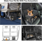 Soft Sided Cat/Dog Carrier，Collapsible Mesh Pets Travel Carriers for Pet/Puppy with Shoulder Strap & Removable Mat，Top Load Small Dogs/Cats Carry Bag Up to 25 Lbs（Black - L）