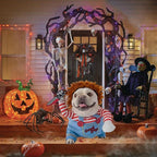 Pet Halloween Costume, Dog Funny Costume Halloween Cosplay Outfits Cute Clothes Adjustable Party Dress Up Apparel Accessories for Small Medium Large Dogs (Large)