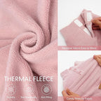 cyeollo Fleece Dog Pajamas Warm Dog Winter Coat Thermal Soft Pjs Small Dogs Onesie Stretchy Jumpsuit Doggie Pet Clothes Outfits Cat Apparel, Pink S