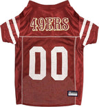 Pets First NFL San Francisco 49ers Dog Jersey, Size X-Small, Football Shirt Costume for Pet, Dog Sports T-Shirt, NFL Team Clothing for Cats, Licensed Pet Apparel Available in 7 Sizes and 32 Teams