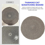 Round cat Scratcher Refill, 10 inch Diameter, 7/8 inch Thickness Scratcher Replacement Pads, Scratching Board Circle, Scratch pad, scratchers for Indoor Cats (5 pcs)