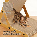 Gimars Wood Grain A-Shape Cat Scratcher, MZB-AS-M