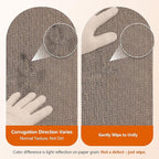 Cat Scratcher 2 in 1 Scratchers for Indoor Cats Scratching Board Cardboard, Horizontal Corrugated Scratch Pad for Cats as Beds & Furniture Reversible Sofa Scratch (2 Pack)