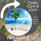 Screen Door Magnets Double Sided – Keep People, Kids, and Dogs from Running into The Screen Door - Robbins Aria Beach