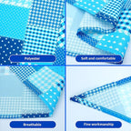 10pcs Dog Bandanas Patchwork for Medium Breed Dog Kerchief Triangle Bibs Scarves Pink Blue Yellow Girl Boy Grooming Costume