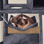 Topeakmart Cat Tower for Indoor Cats 63.5inch, Cat Furniture Condo with Scratching Posts as Kitten Activity Center