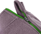 Gooby Zip Up Microfiber Fleece Dog Sweater - Purple, X-Small - Warm Double Layered Soft Microfiber Fleece Step-in Dog Jacket for Small to Medium Dogs