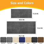 Cat Scratch Pad for Wall,Cuttable and Adhesive Cat Scratching Mat,Fun Interactive Scratcher,Cat Scratch Furniture Protector (Dark Gray,78.7×15.8inch)