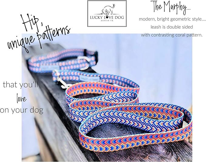 Lucky Love Dog Wide Martingale Dog Collar - No-Slip, Durable, & Soft Webbing 1.5 inch Martingale Collar for Dogs Male and Female Ideal for Training & Walking - Murphy, X-Large