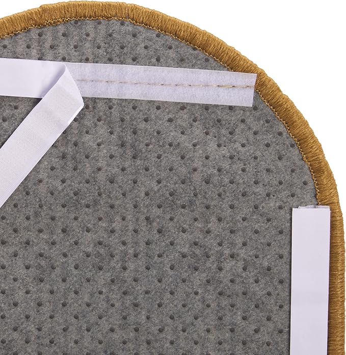 SAFAVIEH Cat Scratch Mat Pad Collection, 12" x 20" Oval, Brown, Sisal & Jute Boucle Weave, Velcro & Slip Resistant Backing