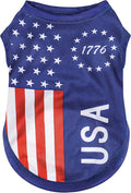 American Flag Inspired Dog Vest: Perfect Dog Shirt, Ideal Tank Top for Everyday Wear, Independence Day Celebrations Quality Materials for a Cute and Stylish Look Blue USA XXL