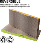 2 Packs cat Scratch pad Toys Reversible Scratching Cardboard，scratchers for Indoor Cats Sleep Play and Grind Claws