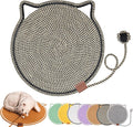 Celery Pets, Dual Scratching Pad for Cats, Celery Pets Cat Scratcher Mat, Natural Cotton Rope Cat Scratching Mat, Scratching Pads for Indoor Cats (Black A,20in)