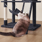 Topeakmart Cat Tower for Indoor Cats 63.5inch, Cat Furniture Condo with Scratching Posts as Kitten Activity Center