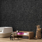 LaCheery Cat Scratch Furniture Protector Couch Scratch Protector from Cats Self Adhesive Cat Scratching Mat Roll for Couch Floor Furniture Protectors from Cats Scratching Post Replacement Black 12x79