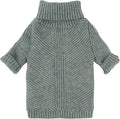 Fitwarm Dog Turtleneck Sweater, Thermal Knitted Pet Coat, Dog Winter Clothes for Small Dogs, Cat Apparel, Heather Grey, XXL