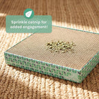 Kitty City Cat Scratcher Refill – 3-Pack Durable Corrugated Cardboard Scratch Pads with Catnip – Double-Sided for Longer Use, Cat Claw Maintenance & Furniture Protection - Size: 13.25" x 13.25"