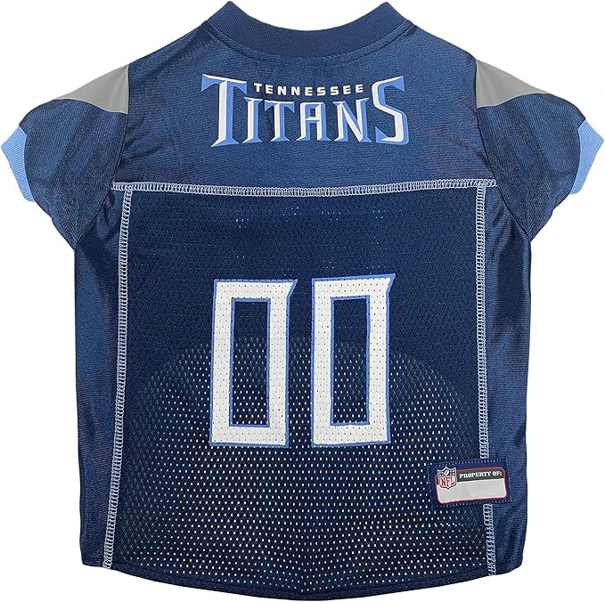 Pets First NFL Tennessee Titans Dog Jersey, Size XX-Large, Football Shirt Costume for Pet, Dog Sports T-Shirt, NFL Team Clothing for Cats, Licensed Pet Apparel Available in 7 Sizes and 32 Teams