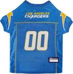 Pets First NFL Los Angeles Chargers Dog Jersey, Size Large, Football Shirt Costume for Pet, Dog Sports T-Shirt, NFL Team Clothing for Cats, Licensed Pet Apparel Available in 7 Sizes and 32 Teams