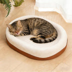 2 in 1 Cat Scratcher and Bed for Large Cats, Wear-Resistant Felt Cat Scratching Pad & Lounge, Protects Furniture from Scratching, Couch Protector Alternative (with Mochi Balls)
