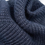 Fitwarm Turtleneck Knit Dog Sweater, Thermal Dog Winter Clothes for Small Dogs Boy Girl, Cozy Sweaters for Dogs, Doggy Pullover Jumper, Pet Outfit, Heather Navy Blue, Large