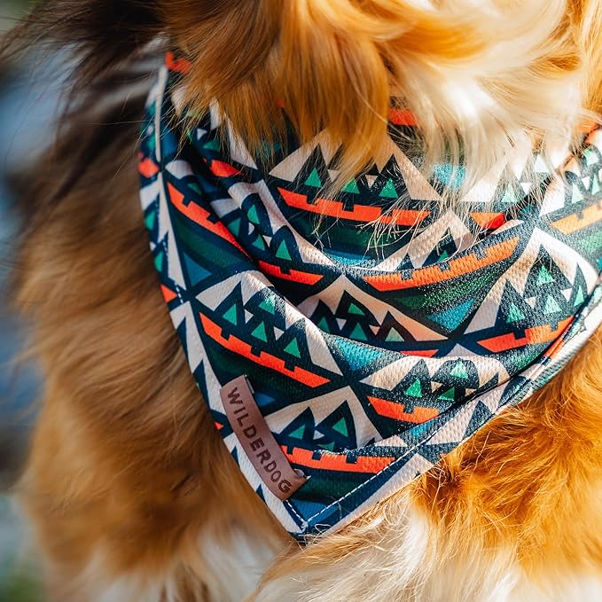 Wilderdog Dog Bandana with Lightweight Quick Drying Poly-Blend Mesh Material in Camp