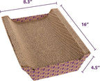 SmartyKat Super Scratcher Chaise Corrugated Cat Scratcher,Catnip Infusion Technology - Brown,One Size,(Pack of 6)