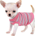 Elevate Your Pet's Comfort and Fashion: Premium 100% Cotton Rib Dog Shirt Vest for Small Breeds Like Chihuahuas, Yorkies, and Puppies .Year-Round Style with Tank-Style Puppy Attire Pink XX-Large