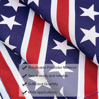 10PCS 4th of July Dog Bandanas American Flag Stars and Stripes Patriotic Balloons Pattern for Medium Boys Girls Independence Day Party Grooming Accessories