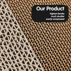 Cat Scratcher, Heavy Duty Scratch Pad, Durable Corrugated Cardboard Scratching Board for Indoor Cats, Double-Sided Usability, Recyclable, with Catnip