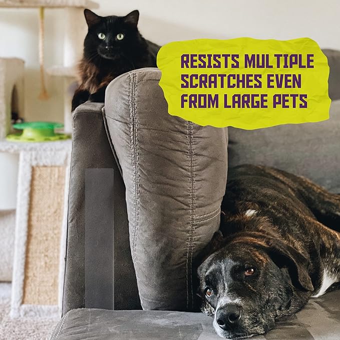 ATack Cat Anti-Scratch Training Tape, Residue-Free and Removable, Clear, 2.5-Inches x 20 Yards, Kitty Scratch Deterrent, Prevention Tape and Protector for Leather Couch, Furniture, Door