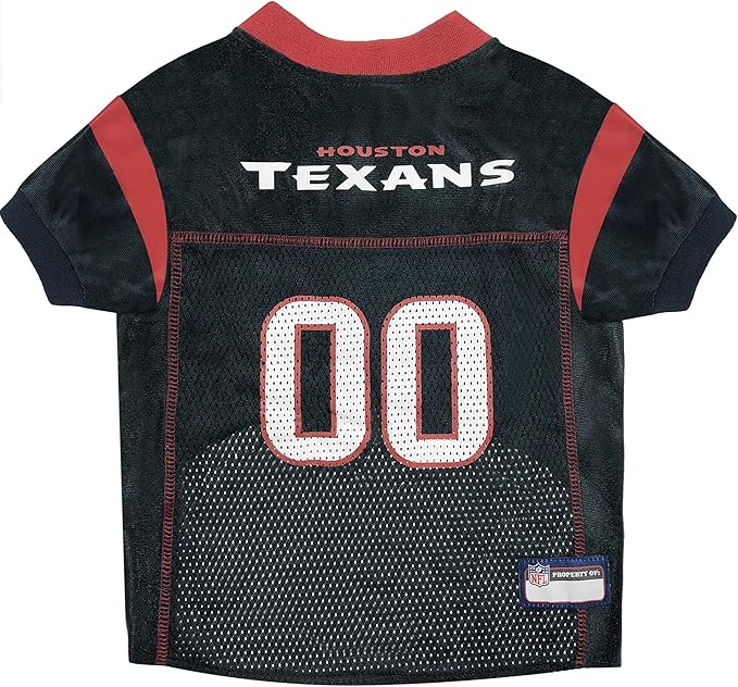 Pets First NFL Houston Texans Dog Jersey, Size X-Small, Football Shirt Costume for Pet, Dog Sports T-Shirt, NFL Team Clothing for Cats, Licensed Pet Apparel Available in 7 Sizes and 32 Teams