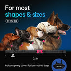 DogRook Rechargeable Dog Bark Collar - No Shock Dog Training Smart Collar - Beep & Vibration Stop Barking Dog Devices - No Bark Collar - Martingale Collars for Large Dog, Medium & Small - 12-110 lbs