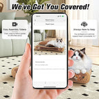 COZIWOW Cat Scratcher Lounge, Cat Scratching Board, Cardboard Lounge Bed, Durable Cat Scratching Pad Furniture Protector for Indoor Cats Kittens (Colorful)
