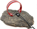 Sparky Pet Co - Surefit ECollar Replacement Strap - Bungee Dog Collar - Waterproof - Adjustable - Secure Nexus Wheel Lock - for Electronic Training & Invisible Fence Systems - 1" (Reflective Red)