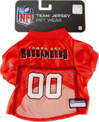 Pets First NFL Tampa Bay Buccaneers Dog Jersey, Size X-Small, Football Shirt Costume for Pet, Dog Sports T-Shirt, NFL Team Clothing for Cats, Licensed Pet Apparel Available in 7 Sizes and 32 Teams