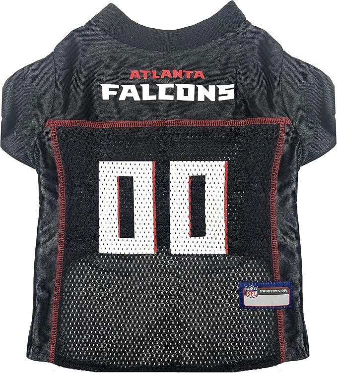 Pets First NFL Atlanta Falcons Dog Jersey, Size Large, Football Shirt Costume for Pet, Dog Sports T-Shirt, NFL Team Clothing for Cats, Licensed Pet Apparel Available in 7 Sizes and 32 Teams