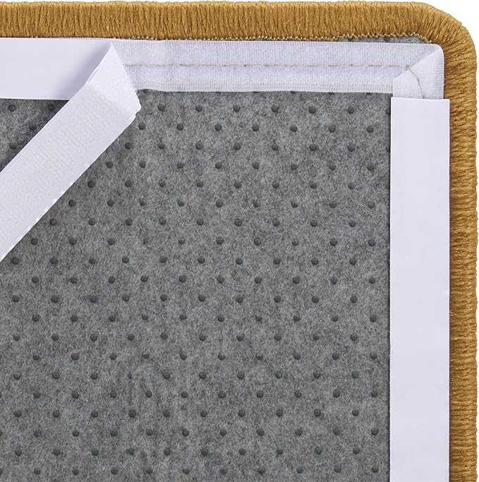 SAFAVIEH Cat Scratch Mat Pad Collection, 10" x 24", Brown, Sisal & Jute Boucle Weave, Velcro & Slip Resistant Backing