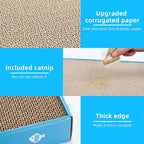 3Pcs Cat Scratching Pads, Double-Sided Corrugated Horizontal Cat Scratcher Cardboard, Scratch Board