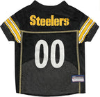 Pets First NFL Pittsburgh Steelers Dog Jersey, Size Small, Football Shirt Costume for Pet, Dog Sports T-Shirt, NFL Team Clothing for Cats, Licensed Pet Apparel Available in 7 Sizes and 32 Teams