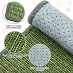 4 Pcs Cat Scratcher Mat Sisal Scratch Mats Horizontal Floor Scratching Pad Rug Sisal Fabric Cat Scratch Mat for Protecting Carpets Sofas and Cat Grinding Claws Green 11.8" x 15.7"