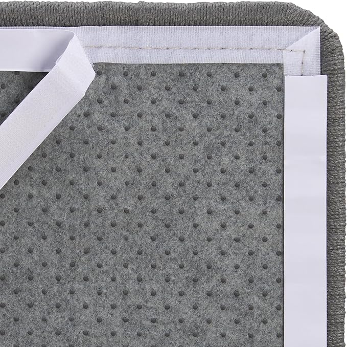 SAFAVIEH Cat Scratch Mat Pad Collection, 10" x 24", Gray, Boucle Weave, Velcro & Slip Resistant Backing