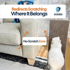 Cat Scratch Furniture Protector Roll, 16"x79" Couch Protector from Cat Claws, Custom-Cut Clear Anti-Scratch Tape for Sofa Corner & Door, No Residue Cuttable Cat Deterrent