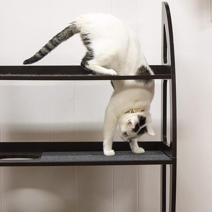 Penn-Plax Hanging Cat Tree Contemporary Cat Walk – 2 Different Setups: Free Standing or Door Hanging