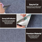 78.7"x15.8" Cat Scratch Mat,Trimmable Self-Adhesive Carpet, DIY Cat Climb Covered Pads for Furniture Couch or Wall Protector (Grey)